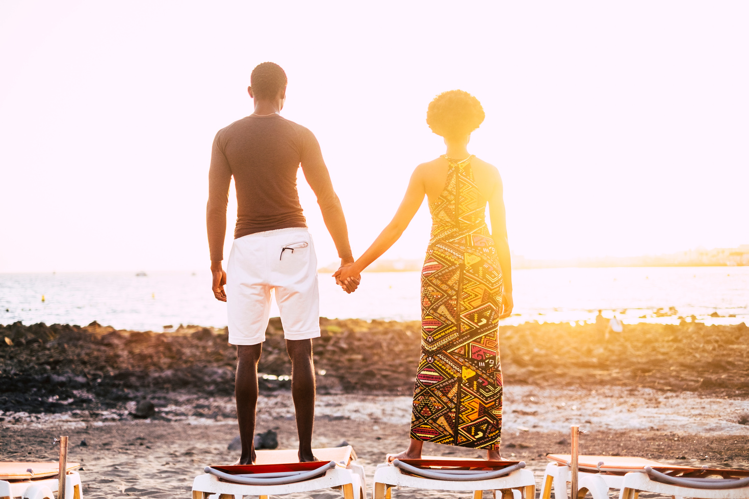 Couple Looking at the Sun